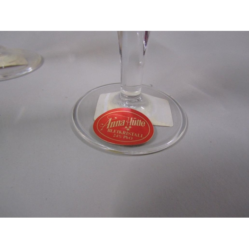 1886 - SIX CUT CABERET GLASSES BY ANNA HUTTE