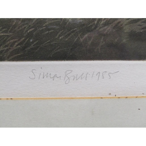 1100 - SIMON BULL 1985 - AUTUMN RAIN - GRASMERE, F/G LIMITED EDITION COLOURED PRINT