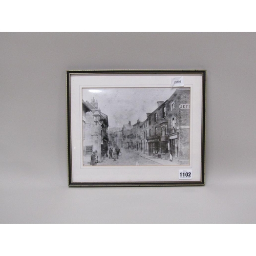 1102 - TRING HIGH STREET 1890 - MONOCHROME PHOTOGRAPH, F/G