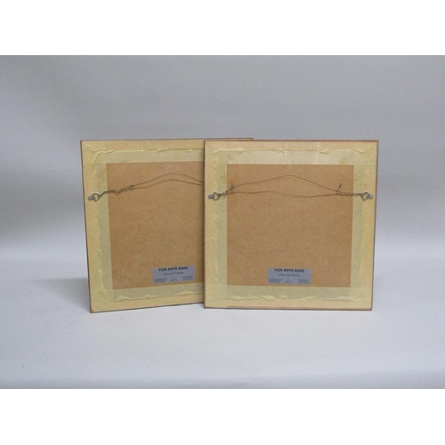 1119 - MARTIN TAYLOR - PAIR OF F/G LIMITED COLOURED CIRCULAR PRINTS, SPRING & SUMMER