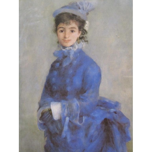 1123 - A RENOIR - F/G COLOURED PRINT - LADY