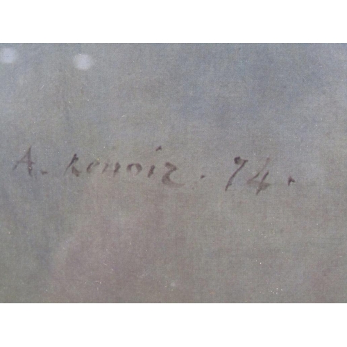 1123 - A RENOIR - F/G COLOURED PRINT - LADY