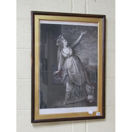 1124 - MRS SIMMS IN THE TRAGEDY - B&W PRINT, F/G