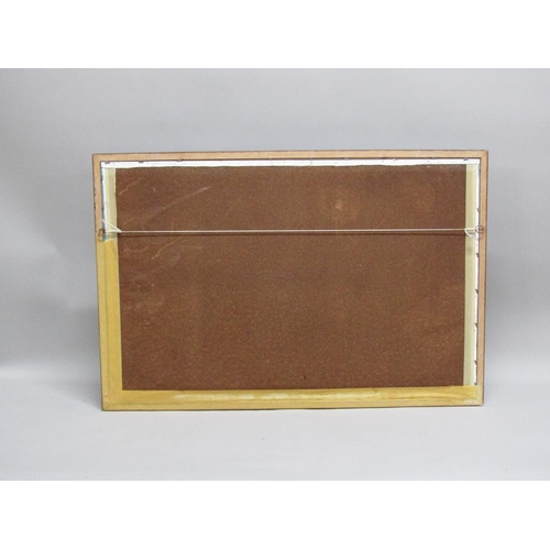 1138 - LUCAS - CONTINENTAL LAKE WITH ADJOINING HOUSES, SIGNED OIL ON BOARD