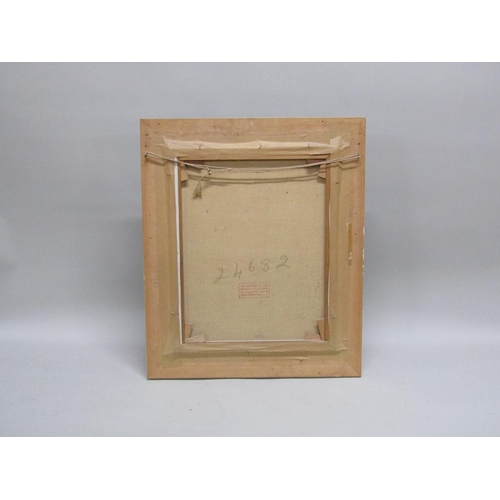 1140 - W J BUNKER - MARKET DAY, SIGNED OIL ON CANVAS, FRAMED