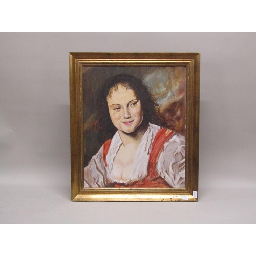 1149A - GILT FRAMED OIL ON BOARD - PORTRAIT OF A LADY
