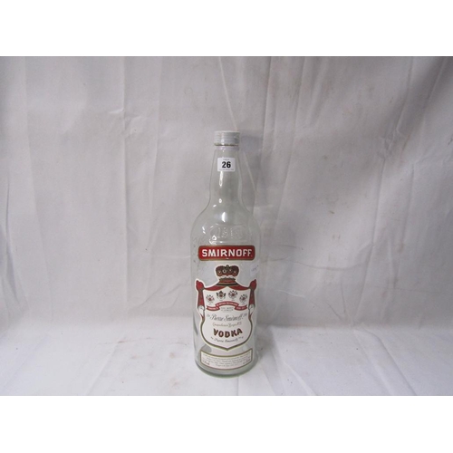 26 - SMIRNOFF VODKA BOTTLE