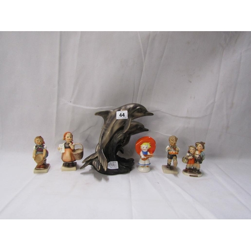 44 - GOEBEL FIGURES; DOLPHIN FIGURE