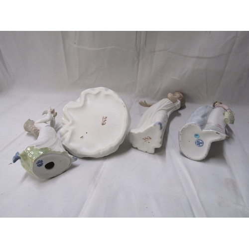 50 - LLADRO/NAO FIGURES; WEDGWOOD BELLS