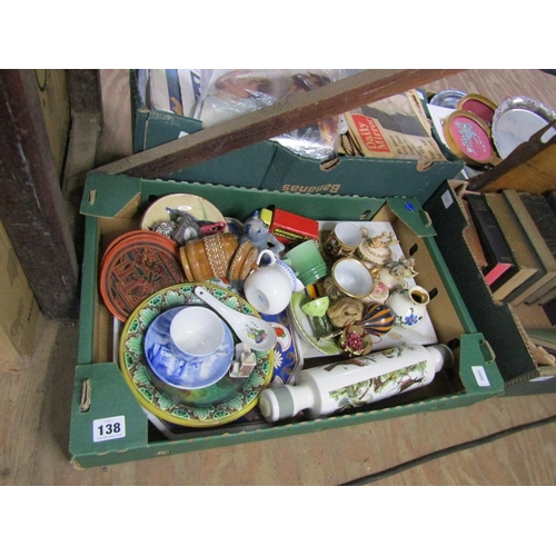 138 - BOX OF MIXED CHINA