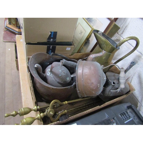 307 - BOX OF MIXED COPPER