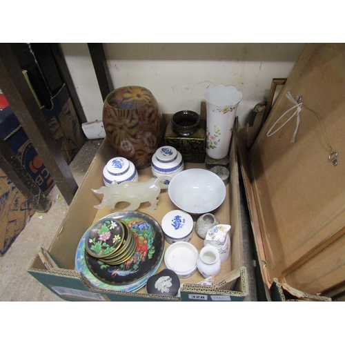 328 - BOX OF MIXED CHINA