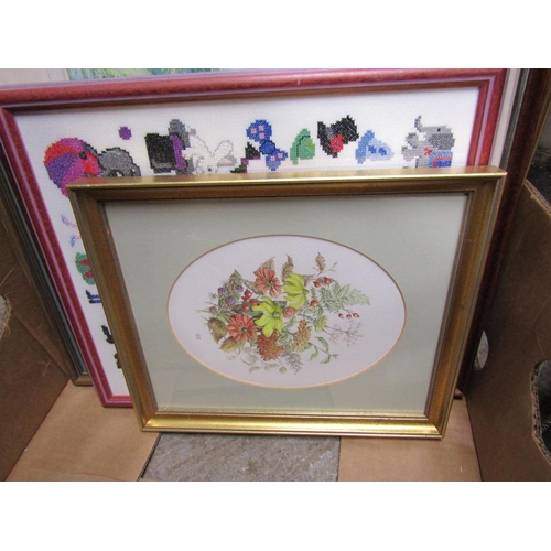337 - BOX OF PICTURES AND PRINTS