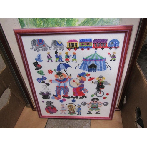 337 - BOX OF PICTURES AND PRINTS