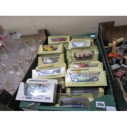 350 - BOX OF MODEL CARS