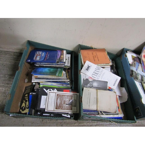 356 - TWO BOXES OF PROGRAMMES, GUIDE BOOKS ETC