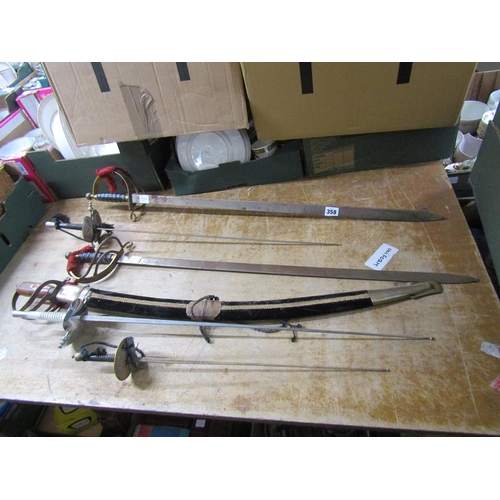 358 - COLLECTION OF SWORDS