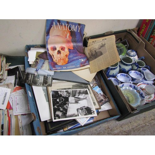 355 - BOX OF PHOTOS, PAMPHLETS ETC