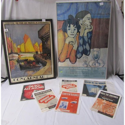 38 - POSTERS AND BOOKLETS