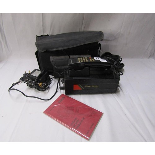 48 - VINTAGE MOTOROLA CAR PHONE