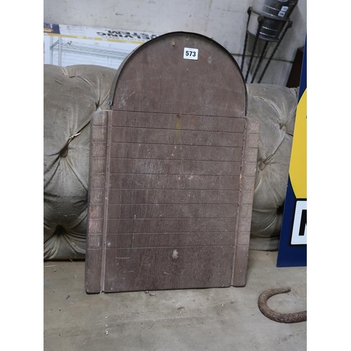 573 - VINTAGE SHOVE HA'PENNY BOARD