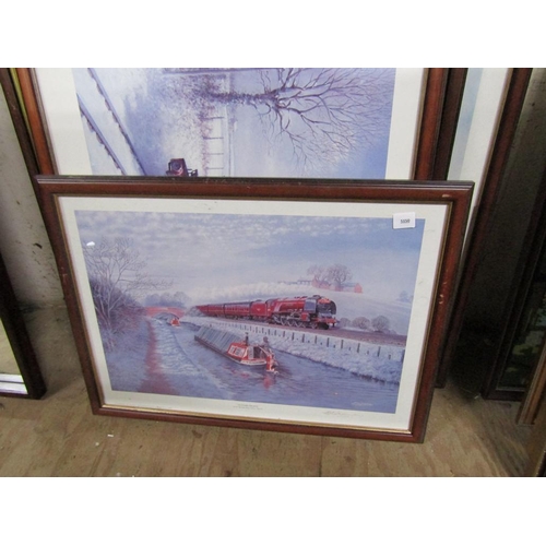 147 - COLL. OF FRAMED RAILWAY PRINTS