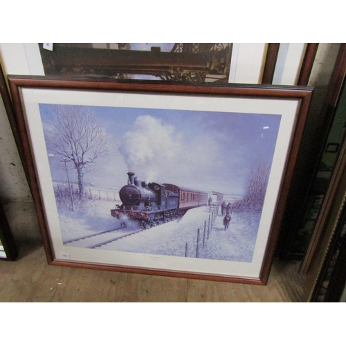 147 - COLL. OF FRAMED RAILWAY PRINTS