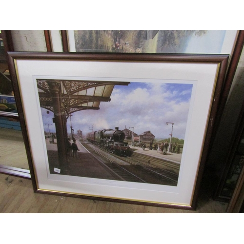 147 - COLL. OF FRAMED RAILWAY PRINTS