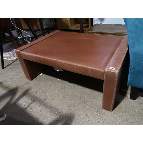 785 - LEATHER FOOTSTOOL