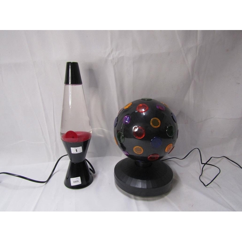 1 - DISCO BALL AND LAVA LAMP