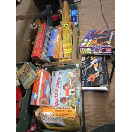 167 - TWO BOXES OF GAMES AND PUZZLES