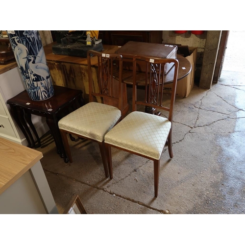 741 - PAIR OF INLAID CHAIRS