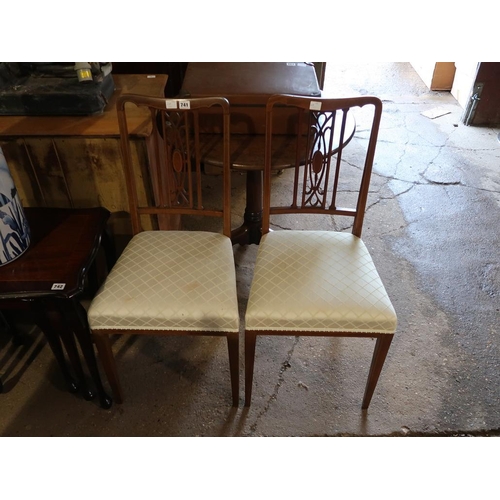 741 - PAIR OF INLAID CHAIRS