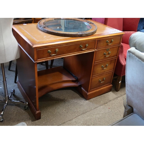 760 - REPRODUCTION YEW WOOD DESK