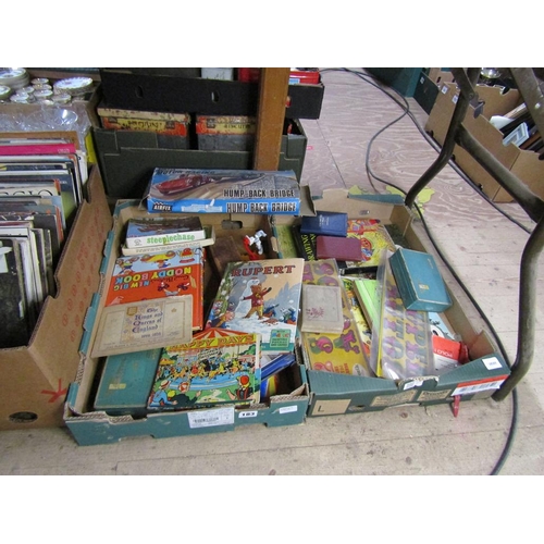 183 - TWO BOXES OF BOARD GAMES AND BOOKS