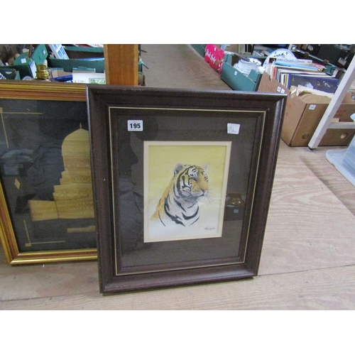 195 - PICTRE OF A TIGER AND TWO OTHERS