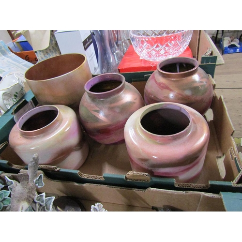228 - BOX OF VASES