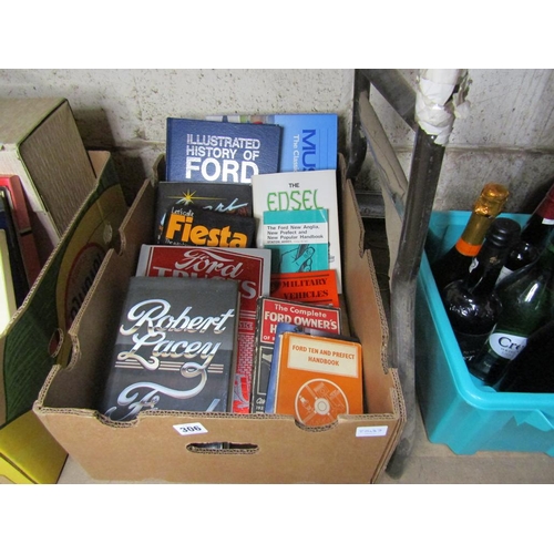 306 - BOX OF BOOKS - FORD VEHICLES ETC