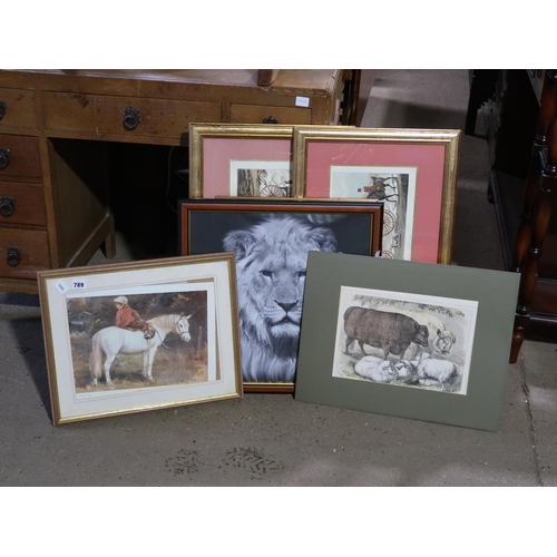 789 - WATERCOLOURS, PRINTS