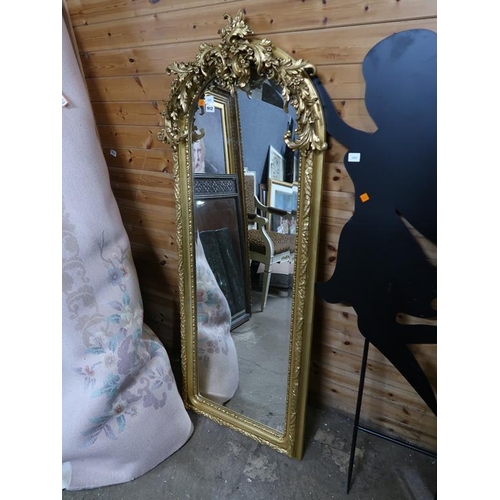 912 - LARGE GILT FRAMED MIRROR