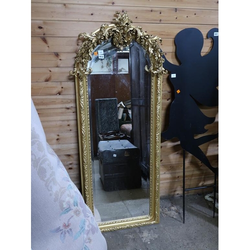 912 - LARGE GILT FRAMED MIRROR
