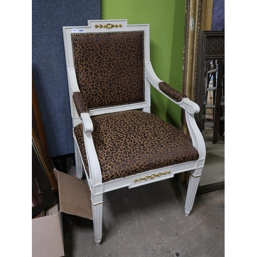 915 - LEOPARD PRINT CHAIR