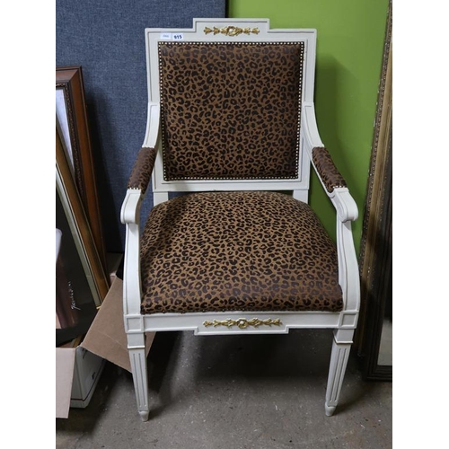 915 - LEOPARD PRINT CHAIR