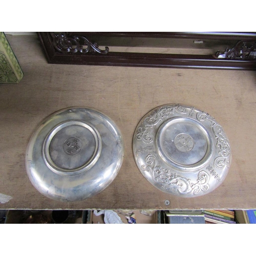 408 - TWO REPRODUCTION ORIENTAL DISHES