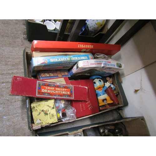 345 - BOX OF BOARDS GAMES ETC