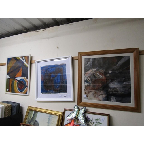 387 - THREE COLOURED PRINTS