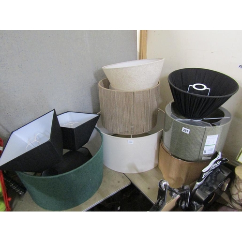 397 - COLL. OF LAMP SHADES