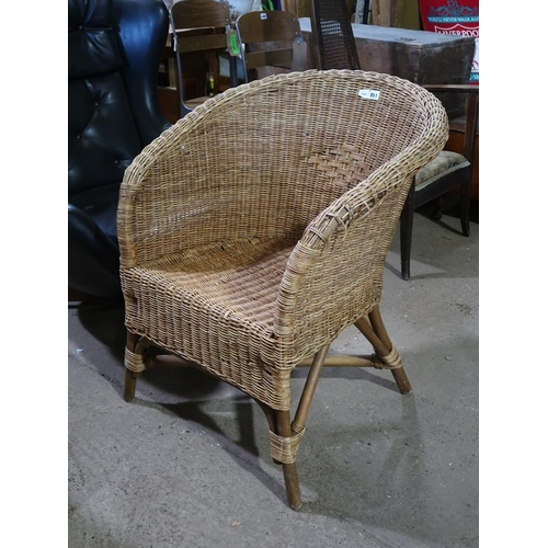 651 - WICKER CHAIR