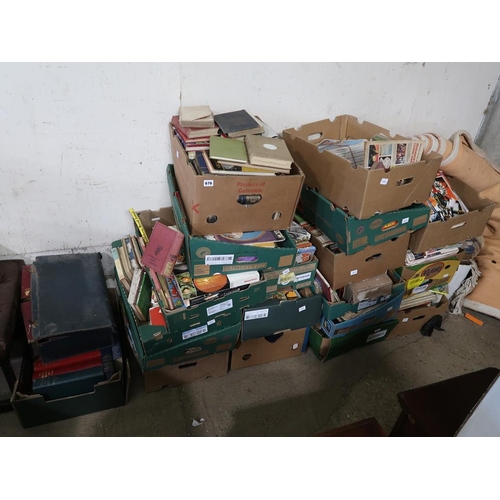 676 - LARGE QTY OF MIXED BOOKS