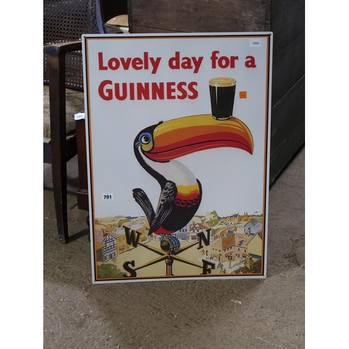 701 - MODERN GUINNESS TIN SIGN